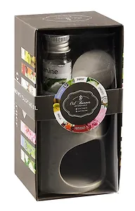 Подарочный Ароманабор Жасмин (аромалампа 1шт, свеча чайная 1шт, аромамасло 1шт) (7,5х12,5х6,5) (12-MingFeng-A001-3)