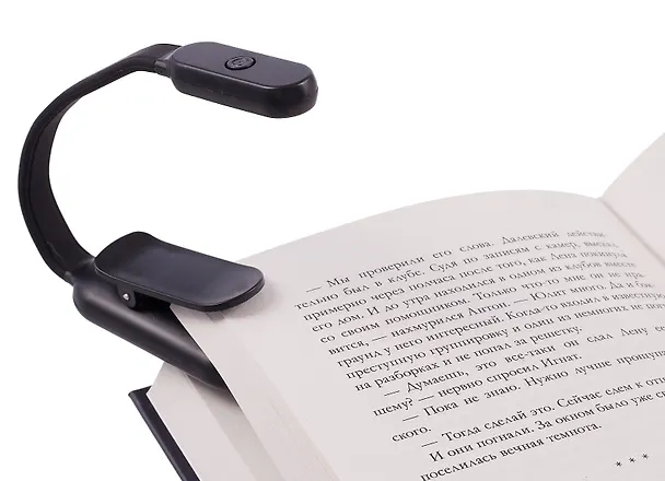 Мини-лампа LED для чтения (черная) (micro USB) (коробка) 3081475 — 7
