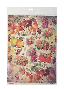 Рисовая бумага для декупажа Craft Premier Фрукты (28,2х38,4см) (25 г/м)