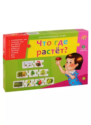 Игра Ассоциации цепочкой ЧТО ГДЕ РАСТЕТ (Арт. ИН-9926) — 2788759 — 1