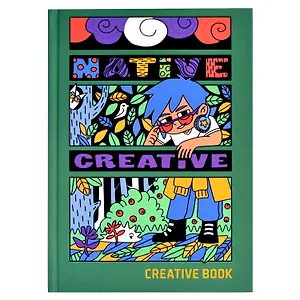 Книга для записей А5 96л "КОНТЕНТ" 7БЦ, мат.ламинация, выб.лак, дизайнерский блок