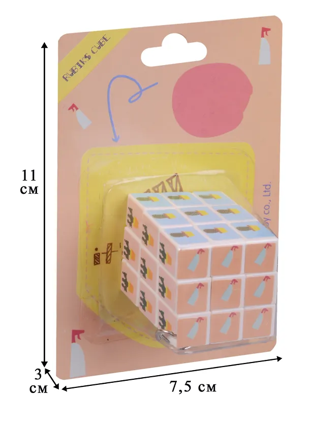 Брелок кубик Кактус в блистере 12-24984-HC-13837 2591190 — 2