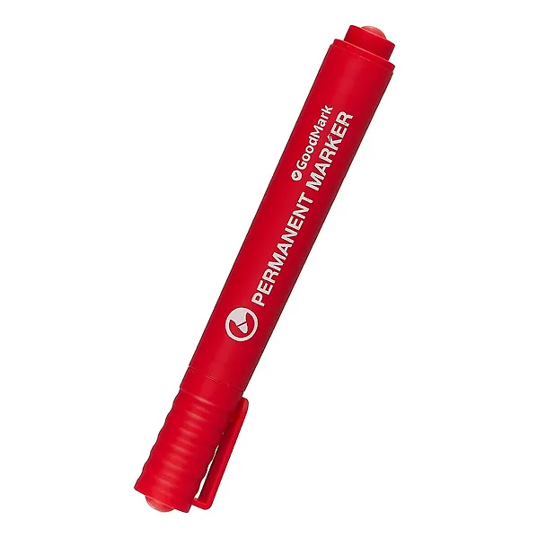 Маркер перманентный GoodMark, красный 2,5 мм 238526 — 1
