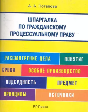 Шпаргалка по гражданскому процессуальному праву (карман.).Уч.пос. — 2233569 — 1