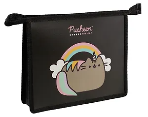 Папка для тетрадей А5 "Pusheen" 23*19*5, 1отд., пластик, молния сверху, инд.уп.