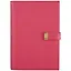 Недатированный ежедневник «Юфть», розовый, 160 листов, А5 — 252952 — 1