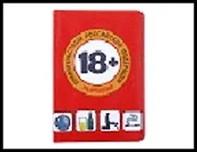 обложка для паспорта " 18+ "13,7*9,6 см 435887, шт