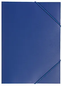 Папка на резинке А4 "Satin", синяя