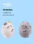 Точилка 1 отверстие, "Fat cat" с ластиком, в ассортименте, Yoi — 3078082 — 1