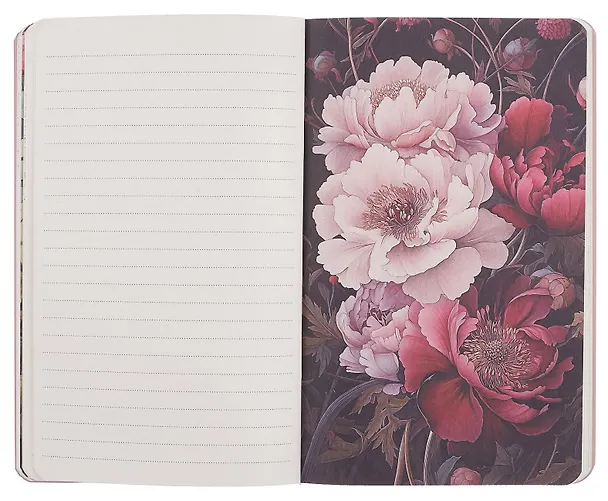 Книга для записей 130*210 32л "Creative. Inspired by William Morris (пионы синие и белые)" скрепка 3092666 — 7