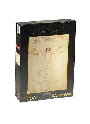 Пазл 500К 35001 Clementoni Музей Леонардо да Винчи Витрувианский человек (49х36см) (коробка) 2465152