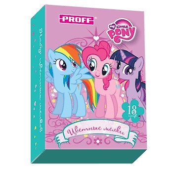 Мелки цветные 18цв "My little pony", Proff 228994 — 1