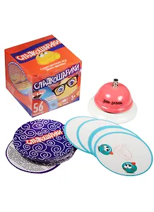 Игра с карточками и звонком Сладкошарики (806954) (56 карточек) (3+) (коробка)