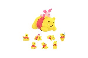 Фигурка Винни Пух Disney Happy Daily Life Blind Box (1шт) (6936785421836) (TPT9)