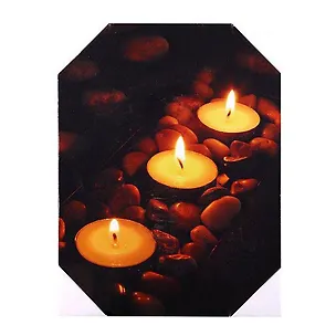 Картина с диодами Свечи и камни (30х40) (740-049) 2430672