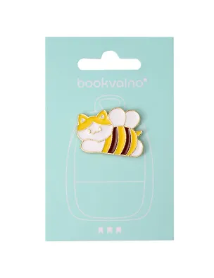 Значок Котик-пчелка (металл) (12-5769-A43) 3077951