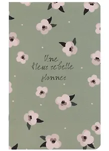 Планнер недат. 32л 130*210мм "Pretty", зеленый, мягк.переплет, ламинация, скрепка