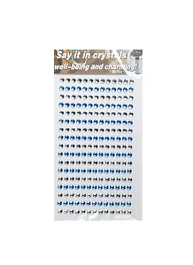 Стразы отдельные круглые крупные Say it in crystals (1461-3/9) (бел. и голуб.)