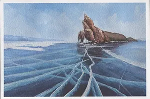 Открытка "Озеро Байкал"