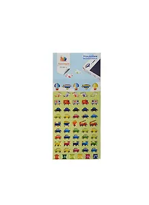 Наклейка декоративная леденцовая 2 Машины 1 (70х160) (3+) (упаковка)