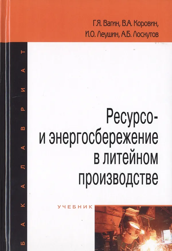 Книга Ресурсо- и энергосбережение в литейном производстве. Учебник (Георгий Вагин) — 1