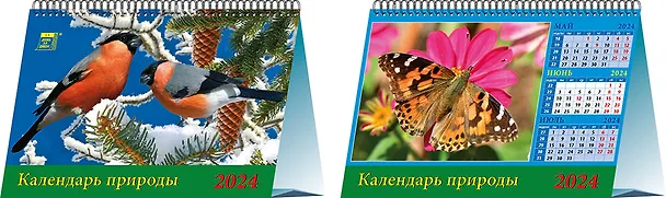 Календарь 2024г 200*140 "Календарь природы" настольный, домик 2998425 — 1