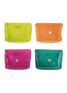 Кошелек с кнопкой Неон (ПВХ) (9х6,5)