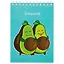 Блокнот А6 120л кл. "Друзья-авокадо" гребень, сплошн.УФ-лак, белый офсет 60г/м2 — 261171 — 1