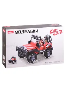 Конструктор серии Модельки, Джип, 253 дет., кор.