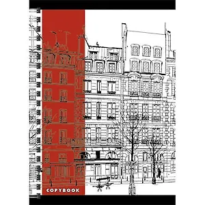 Тетрадь, 180листов, А6, клетка, Эксмо, Серия Город (графика) тверд.обл.