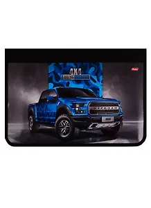 Папка для тетрадей А4 "Внедорожник" молния с трех сторон, пластик, инд.уп.