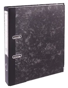 Папка архивная 50мм А4 черн."мрамор", картон, металл.окант., GoodMark