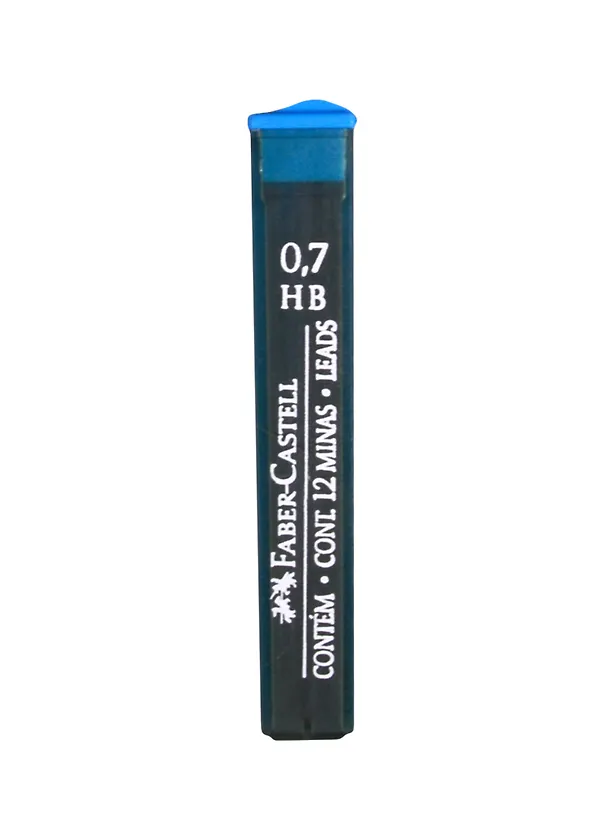 Грифели для механических карандашей Faber-Castell "Polymer", 12шт., 0,7мм, HB 255900 — 1