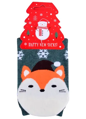 Носки Новогодние со Снежинками (высокие) (36-39) (текстиль) 2851581