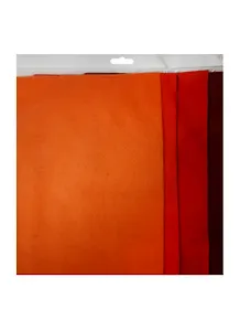 Набор феТетрадь листовой Красный градиент (HY110133) (20х30см) (1,4мм) (4цв.) (Hobby and You) (упаковк