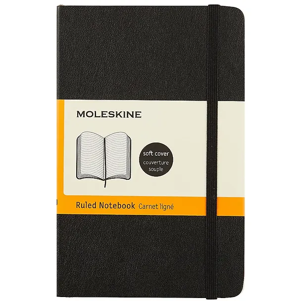 Записная книжка «Classic Soft» А6, 96 листов в линейку, чёрная, Moleskine 242977 — 1