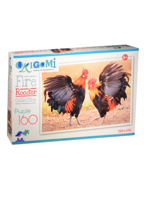 Пазл «FireRooster Огненные петухи» 160 элементов, Origami 2551451 — 1