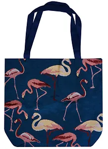 Сумка-шоппер на молнии Фламинго (43х40) (текстиль)