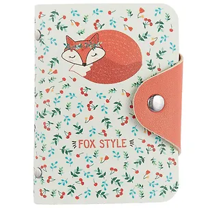 Визитница Лисичка (20 карт) (PU) (11×8) (блистер) (12-11592-ZY-14) 2693417