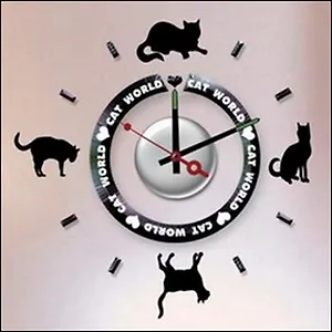 Часы настенные Часы-стикер D10 (10B012) (блистер)