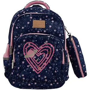 Ранец "Hearts and stars" 2отд., 40,5*29*14см, 3 кармана