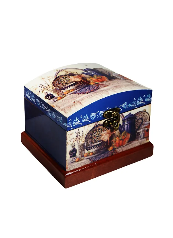 Шкатулка с замком МДФ Натюрморт (16*12*12) (40148) 2500927 — 1