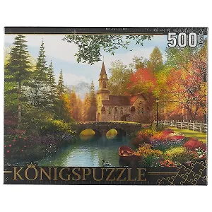 Пазл  Konigspuzzle 500 эл.Доминик Дэвисон. Старая Церковь В Парке Мгк500-8332