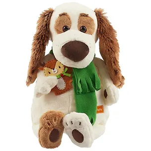 Мягкая игрушка Такса Бартоломей в шарфе и с оленем (33 см) (Bart33-009) 2630010