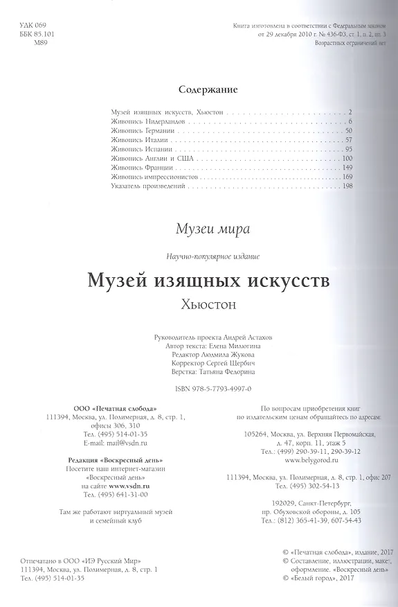 Книга Музей изящных искусств. Хьюстон (Елена Милюгина) — 2