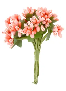 Цветы для декорирования "Соцветие" (персик) (12 шт) (8,5 см)