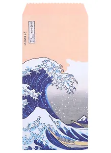 Конверт для денег "Хокусай. Большая волна" 5шт/упак