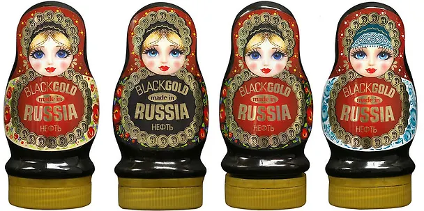 Сувенир, Матрешка с нефтью черного цвета 325886 — 1