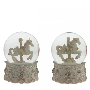 Фигурка декоративная в стеклянном шаре Лошадка, 2 варианта (6,5 см) 3126902