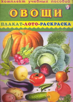 Овощи Плакат, лото, раскраска / (мягк) (Комплект учебных пособий) (Русанэк) — 2260063 — 1